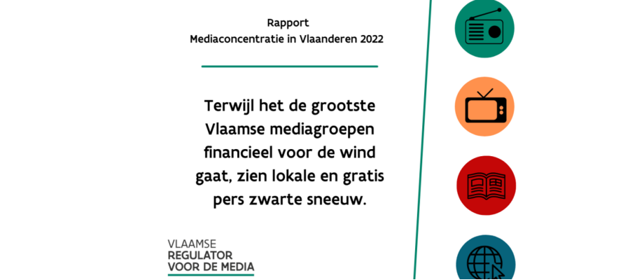 Mediaconcentratie in Vlaanderen 2022: problemen voor lokale en gratis pers